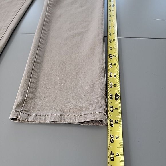 RSQ Slim Straight Fit Mens 30x30 Chino Pants Tan Stretch Back Welt Pockets Logo - Picture 14 of 15
